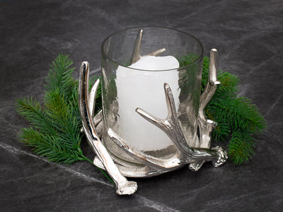 Eleganz trifft Natur: Unser hochwertiges Windlicht Geweih